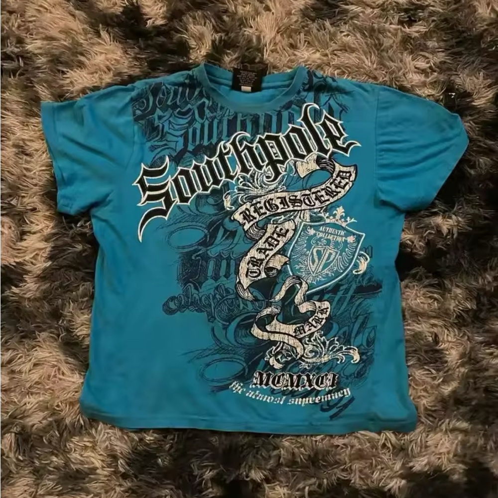 South Pole Kids Blue Graphic T-Shirt